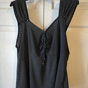 Candie's Black and White Patterned Top